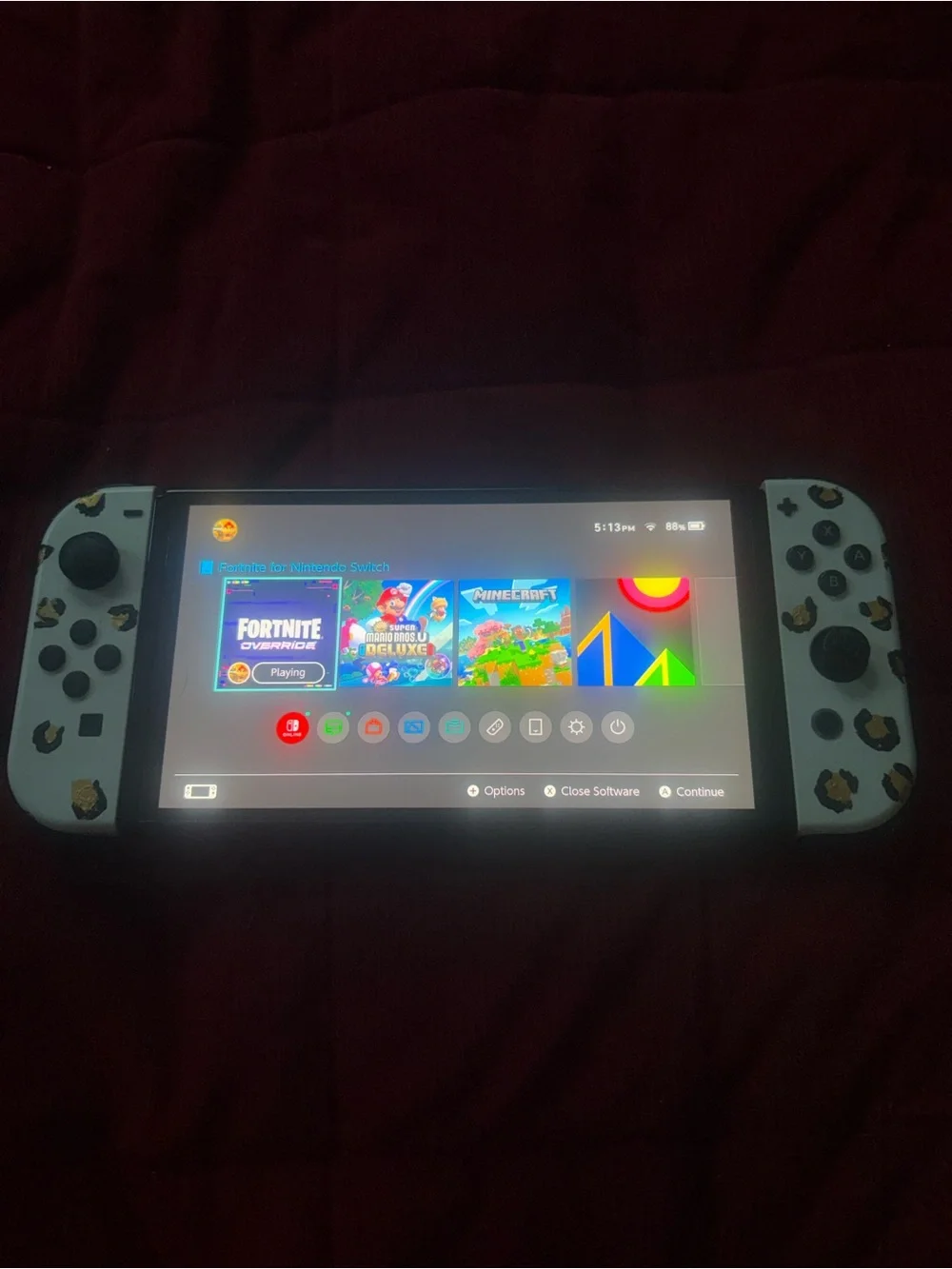 Nintendo Switch with all equipment